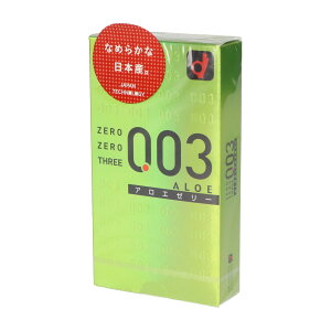 【×4個 配送おまかせ】オカモト 003 ゼロゼロスリー アロエゼリー 10コ入 コンドーム