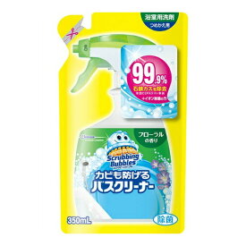 スクラビングバブル カビも防げるバスクリーナー フローラルの香り 詰替 350ml