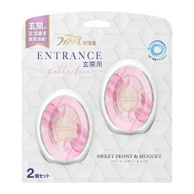 【送料込・まとめ買い 2個入×6個セット】P&G ファブリーズ W消臭 玄関用 置き型 消臭剤 スイート・ピオニー＆ミュゲ ( 7ml*2個入 ) ファブリーズ febreze ピーアンドジー　4902430897310