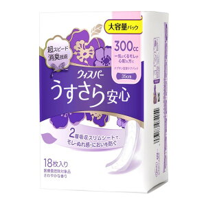 【送料込・まとめ買い×6個セット】P&G ウィスパー うすさら安心 35 300cc 18枚入