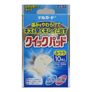 【今だけお得!数量限定セール】阿蘇製薬 デルガード クイックパッド ふつうサイズ10枚入◇
