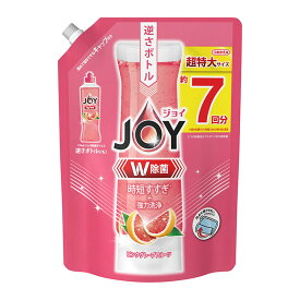 【送料込・まとめ買い×8個セット】P&G ジョイ JOY W除菌ジョイ コンパクト ピンクグレープフルーツの香り 超特大 つめかえ用 910ml