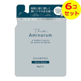 【送料込】 熊野油脂 The Aminorum ジ アミノラム シャンプー つめかえ用 350ml ×6個セット