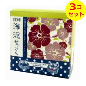 【送料込】 ちのしお社 琉球海泥せっけん 100G ×3個セット