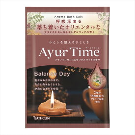【送料込・まとめ買い×10個セット】バスクリン アーユルタイム バランスデイ 40g バスソルト 入浴剤 浴用化粧料