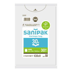 【◆数量限定◆】日本サニパック CUH34 NOCOO サニパック ポリ袋 半透明 30L 30枚入【MY-s01】