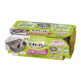 ユニ・チャーム ペット デオトイレ 子猫-5kgの成猫用 本体セット ツートンブラウン 猫用システムトイレ