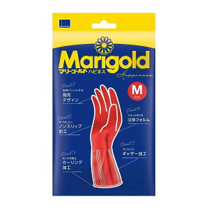 【送料込・まとめ買い×7個セット】オカモト マリーゴールド ハピネス M ゴム手袋