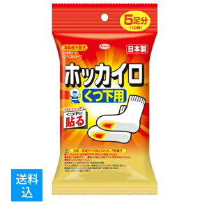 【配送おまかせ 送料込】興和新薬 ホッカイロ 靴下用 5足分 1個