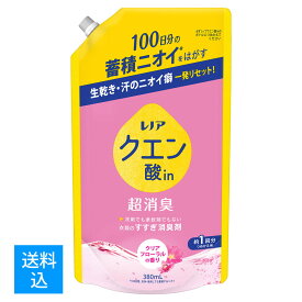 【送料込】P&G レノア クエン酸in 超消臭 すすぎ消臭剤 クリアフローラル 詰め替え 380mL 4987176122292