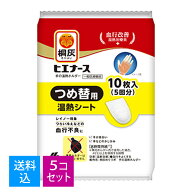 【送料込・まとめ買い×5個セット】小林製薬 桐灰カイロ ヒエナース つめ替え用 温熱シート 10枚入 (5回…