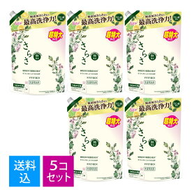 【送料込・まとめ買い×5個セット】P&G さらさ洗剤ジェル 詰替 超特大 サイズ 1010g 4987176182562