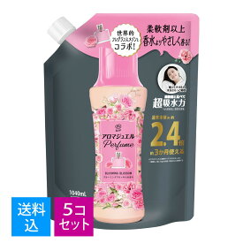 【送料込・まとめ買い×5個セット】P&G レノア アロマジュエル ブルーミングブロッサムの香り つめかえ用 特大サイズ 1040ml 香りづけビーズ