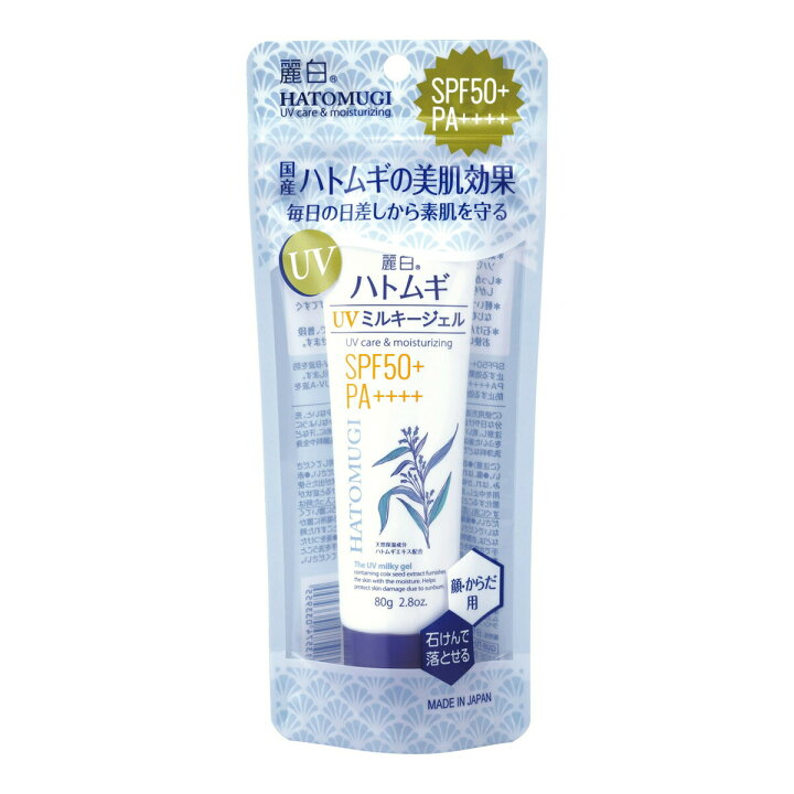 楽天市場】熊野油脂 麗白 ハトムギ UV ミルキージェル SPF50+ PA++++ チューブタイプ 80g : マイレピ P&Gストア 楽天市場】熊野油脂 麗白 ハトムギ UV ミルキージェル SPF50+ PA++++ チューブタイプ 80g : マイレピ P&Gストア