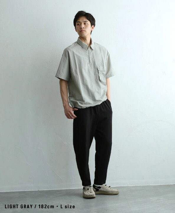 楽天市場】【SALE30％OFF】ハーフジップ シャツ トップス メンズ 半袖 
