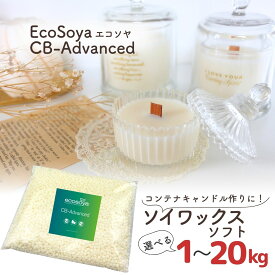 ソイワックス ソフト キャンドル ワックス エコソヤ CBアドバンス ソイ ワックス エコソヤ エコソイ ecosoya キャンドル ワックス ソイキャンドル ソイ ソフト グラスキャンドル コンテナキャンドル l-206