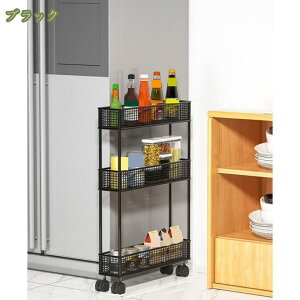 ワゴン キッチンワゴン すき間収納 3段 天板 幅40 スリム 4段 キッチン収納 キッチンラック 隙間収納 キャスター スチール製 おしゃれ 北欧 ラック 収納 棚 スチールラック キャスター付き レ
