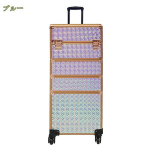 キャスター付き プロ メイクボックス 大容量 多機能 メイク収納ボックス 化粧品収納 美容師メイク道具収納 ポータブルトロリーケース ヘアメイク 使用便利 化粧品ケース 出張 贈り物 持ち