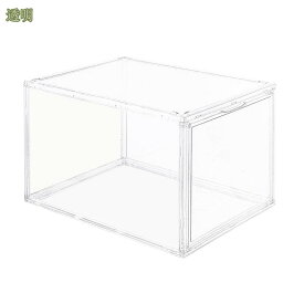 780円OFFクーポン フィギュアケース ディスプレイケース 透明収納ボックス アクリルケース 積み重ね式 ショーケース マグネット式扉 コレクションケース クリア おもちゃ/靴/書類/化粧品/小物 収納ケ一ス 組立式 mysco