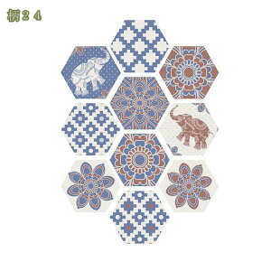 トイレ 床シート 防水 耐熱 耐磨耗性 タイルシート おしゃれ DIY 模様替え リメイクシート 大理石調 幾何学模様 インテリアシール 壁紙 のり付き剥がせる 壁紙シール タイルシール ウォール