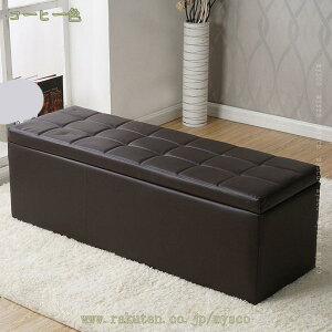 収納ベンチ 2人掛け 四角 PUレザー 座れる ベンチ ソファ 二人掛け 収納スツール 収納ボックス ベンチボックス オットマン 足置き 椅子 スツール 背もたれなし クッション付き 収納付き チェ
