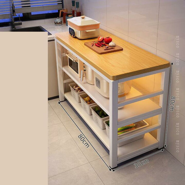 楽天市場】キッチンラック レンジ台 キッチン棚 幅60cm 奥行30cm 高さ 