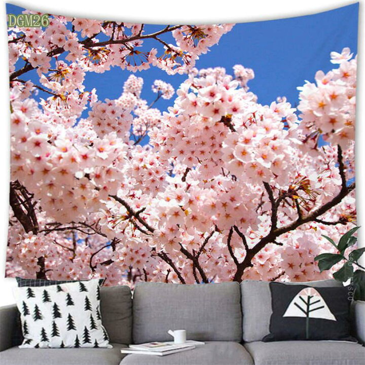 楽天市場】300円OFFクーポン 富士山 タペストリー 風景画 花 美しい 