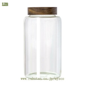 ガラス キャニスター 密閉 食品保存瓶 密封容器 保存容器 木の蓋 健康便利 大容量コーヒー豆と粉末 珈琲 保存容器 密閉容器 食品貯蔵タンク 密閉 透明安全性 多機能 収納整理 ふた付き 丸型