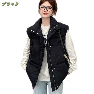 500円OFFクーポン 中綿ベスト ベスト レディース 防寒 アウター 軽量 保温 インナーベスト 秋 冬 春 暖かい 通勤 通学 中綿入り ダウンベスト レディース ウルトラライト アウトドアベスト 立