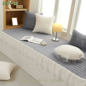 ロングクッション ソファパッド ソファカバー 四季適用 ソファーシート かけるだけ マルチカバー 多機能 北欧 滑り止め 長方形 犬猫対策 防塵 汚れ防止 傷防止 爪とぎ防止 座面カバー 1人掛