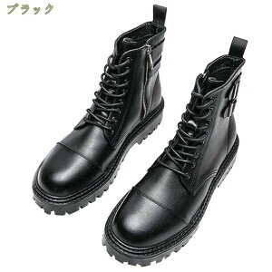 ショートブーツ バイク ブーツ ライディングシューズ サイドジッパー 本革 レザー レーシングブーツオートバイ靴 紳士靴 レースアップ アウトドア 防水 滑り止め バイクブーツ メンズ おし