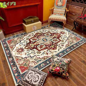 ラグ カーペット 160×230 絨毯風 エスニック 約 2畳 用 レッド ブラック 赤 黒 ウィルトン織柄 オリエンタル ラグマット オールシーズン ペルシャ絨毯風 花柄 センターラグヨーロピアン ラグ