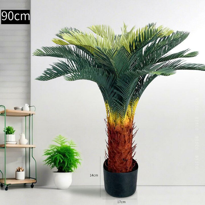 楽天市場】1000円OFFクーポン フェイクグリーン ソテツ 人工観葉植物 
