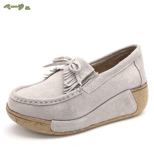 スリッポン スニーカー シューズ ローカット 厚底 インヒール スエード 穴付き レディース 春夏 通気性 低反発 無地 サイドゴア クッション 大きいサイズ ナースシューズ カジュアル 大人 楽