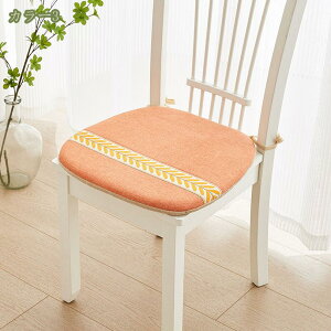 椅子 クッション シートクッション 座布団 チェア用 ひも付き 柄 食卓椅子用クッション ダイニング 北欧 2枚/4枚セット 低反発 ダイニングチェア用クッション 紐付き 馬蹄形 シートクッショ