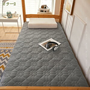 敷きパッド ベッドパッド 抗菌 防臭 防ダニ ボリューム 敷き布団 シングル 敷きふとん ベッドマット 可愛い ゴムバンドタイプ 寝心地よい 厚手 冬夏使える ごろ寝パッド 滑り止め付きハーフ