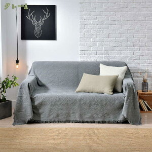 マルチカバー 北欧風 ソファカバー 長方形 ブランケット フリンジ付き 多機能 おしゃれ そふぁーかばー ベッドカバー シンプル 犬猫対策用 爪とぎ防止 替えカバー カウチ 無地 180*230cm 年中