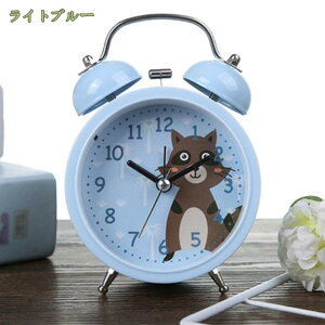 目覚まし時計 めざまし時計 大音量 アナログ めざまし時計 ツインベル 振動 バックライト付き 置き時計 連続秒針 静音 絶対起きられる 自宅とオフィス用 アラーム 電池式 置き物 クロックア