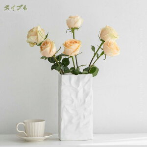 1000円OFFクーポン 癒しグッズ 可愛い花瓶 おしゃれ 陶器花瓶 広口 フラワーポット 韓国風 造花花瓶 花入れ 置物 大きい花瓶 スクエアベース 長方形花器 ドライフラワー 水耕栽培 枝物用 個性