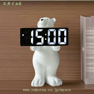 置き時計 熊 レトロポップアラームクロック 置き時計 おしゃれ かわいい テーブル時計 デザイン シンプル アナログ インテリア時計 北欧 テイスト 新築祝い 誕生日プレゼント 引っ越し祝い
