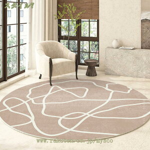 チェアマット 円形ラグマット 北欧風 モダン 幾何学柄 洗える 四季適用 防ダニ 抗菌 防臭 防音 遮音 滑り止め ずれにくい 耐久性 薄手 騒音対策 ホットカーペット対応 床暖房対応 床保護マッ