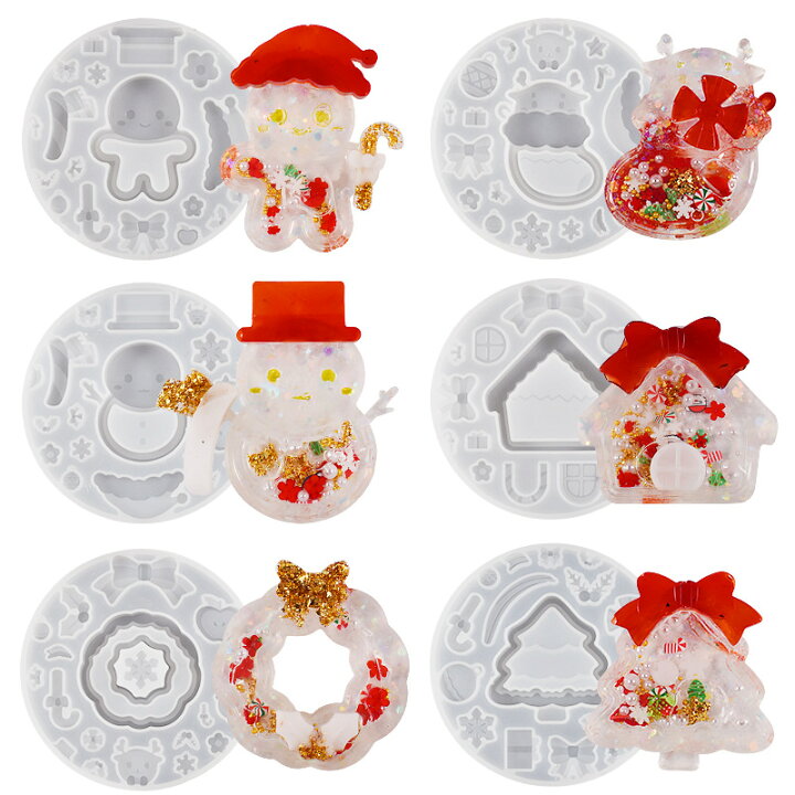 楽天市場】【シリコンモールド】 クリスマス シェイカー シャカシャカ 