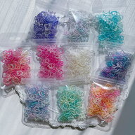 【封入パーツ】パールフレーム 10g (約80個入り) デコパーツ 宝石 貼り付けパーツ アクセサリーパーツ ミ…