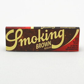 Smoking　スモーキング 手巻きタバコ 巻紙60枚入 No.8 ブラウン Smoking・Brown Unbleached 70mm 手巻きたばこ 手巻 ペーパー シングル