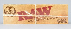 RAW ロウ 手巻きタバコ用 巻紙 シングルワイドサイズ 手巻きタバコ 70mm 50枚入 手巻きたばこ