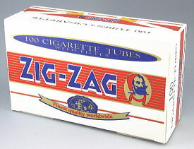 ZIG-ZAG ジグザグ 手巻きタバコ チュービング用 白　フィルター付さや紙 100本入 zigzag チューブ 手巻きたばこ 78871