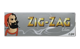 ZIG-ZAG ジグザグ 手巻きタバコ ペーパー シルバー 1 1/4 手巻きタバコ用 巻紙 76mm 50枚入 手巻きたばこ zigzag