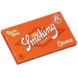 Smoking　スモーキング 手巻きタバコ用 巻紙120枚入 Smoking・orange オレンジ 手巻きタバコ ダブル ペーパー 70mm 手巻きたばこ W