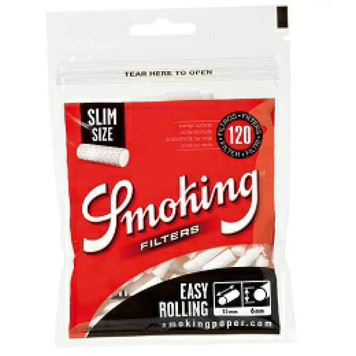 スモーキング スリムロングフィルター 8パック 手巻きタバコ フィルター