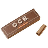 【OCB】ブラウン 手巻きタバコ ロールフィルター ブックレット型 手巻きたばこ 手巻きタバコ用 チップ